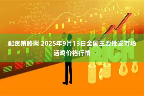 配资策略网 2025年9月13日全国主要批发市场活鸡价格行情